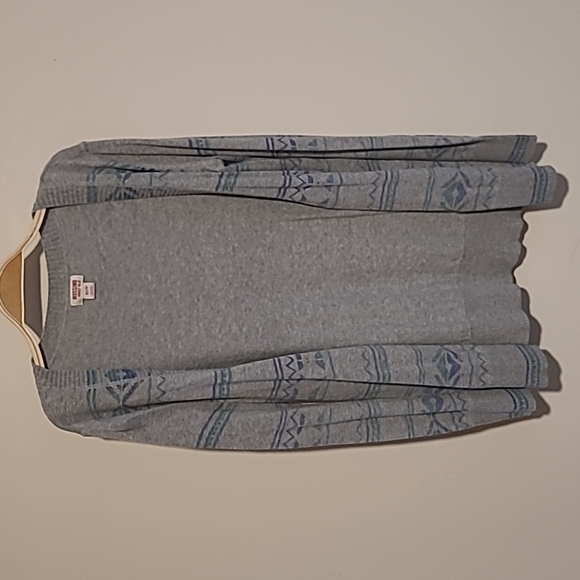 Mossimo, XS, Grey w/Aztec/Tribal Pattern, Cardigan Sweater - Picture 6 of 6